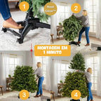 NatalGlow™ - Árvore de Natal Americana com LEDs Embutidos