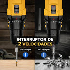 Kit Furadeira e Parafusadeira 48V - Com 2 Baterias e Maleta de Acessórios + Brindes